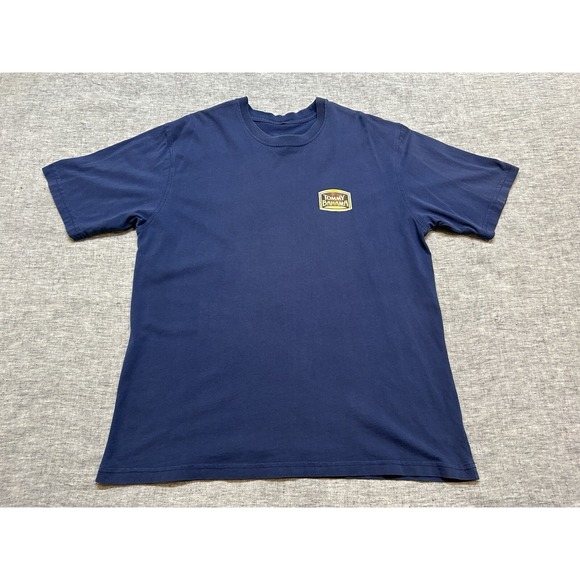 Tommy Bahama Relax Shirt Mens Large Blue Daily Dose of Iron Golf Clubs RX Bottle - Picture 1 of 9